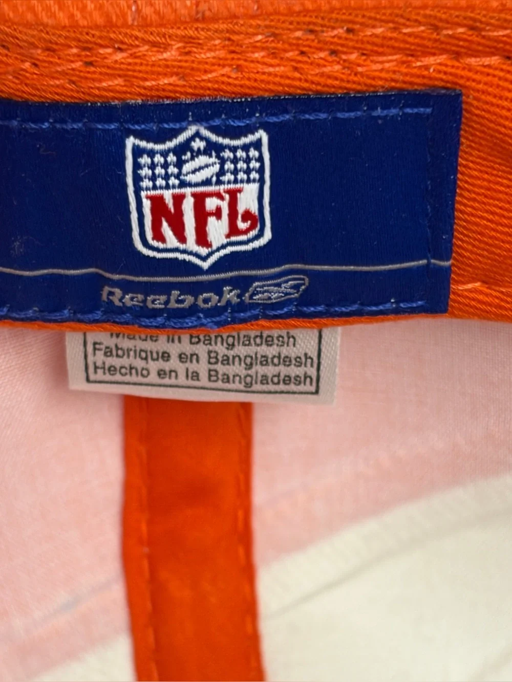 Vintage Reebok Denver Broncos Hat Cap Strapback Adjustable NFL AFC West Blue